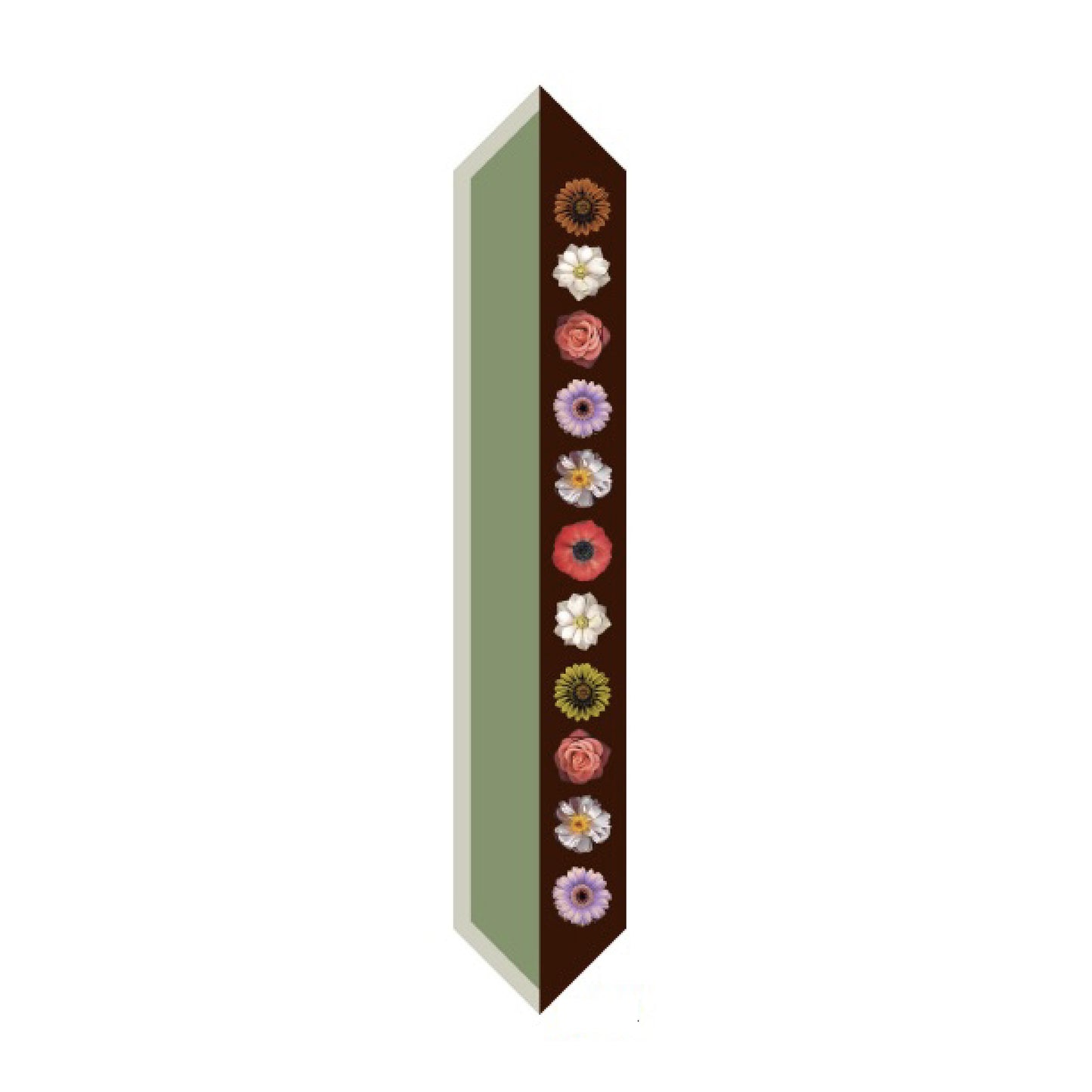 Flower Twill Silk Tie Scarf