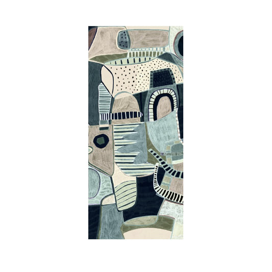 Shapes and Prints Wool Twill Scarf