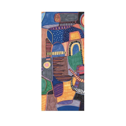 Shapes and Prints Wool Twill Scarf