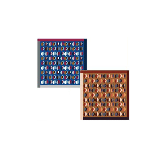 Square Twill Silk Patterned Scarf