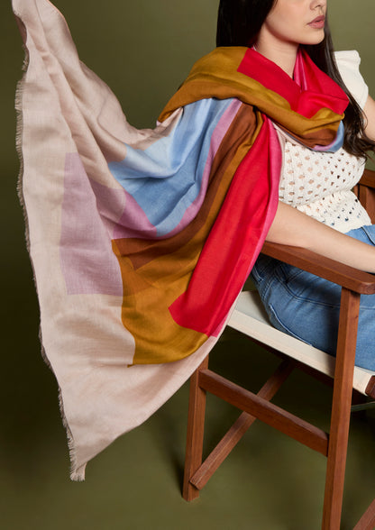 Abstract Modal - Cashmere Blend Scarf