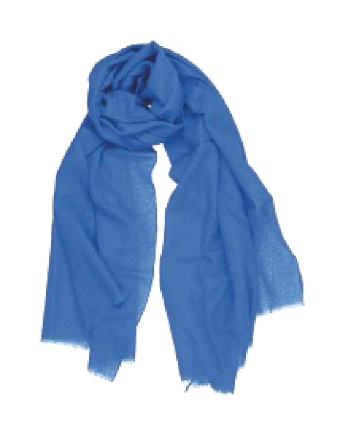 Barbieri Solid Wool - Silk Scarf in Ocean blue