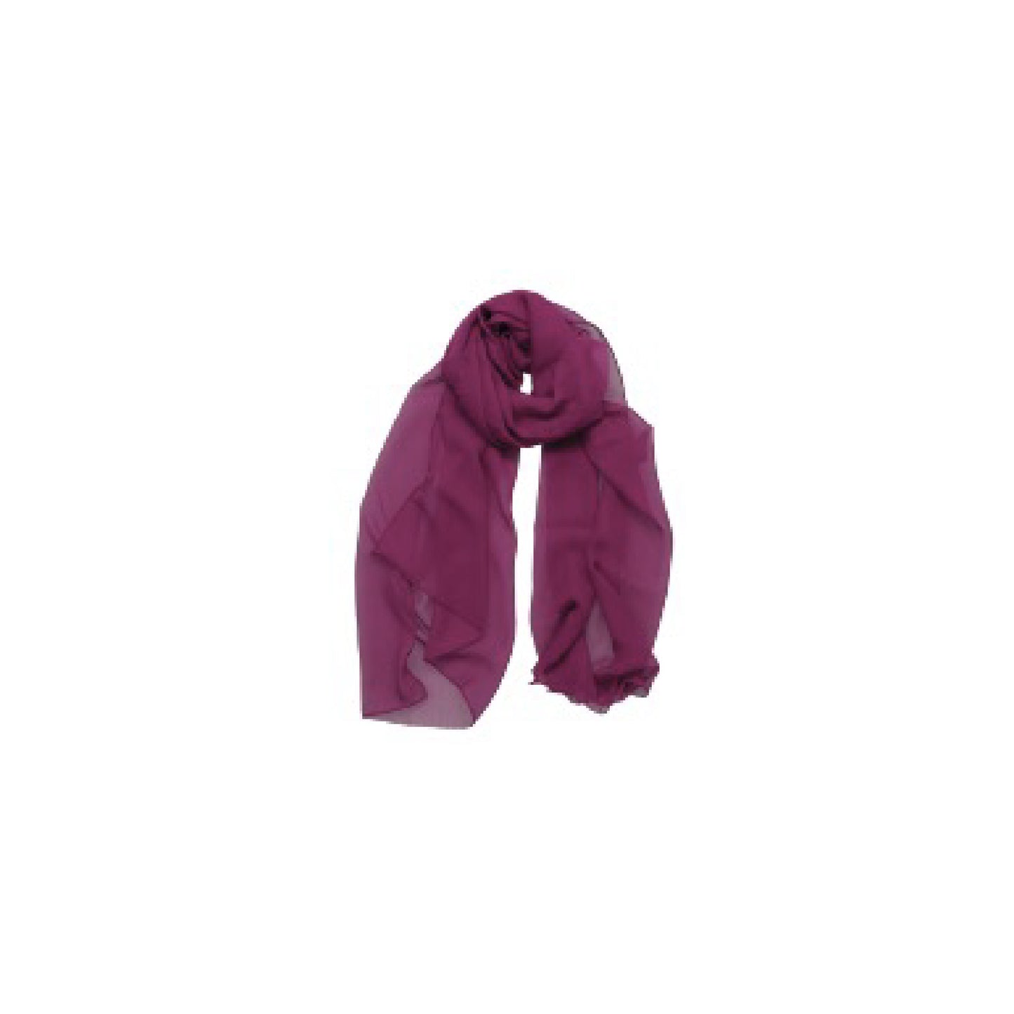 Solid Silk Georgette Scarf