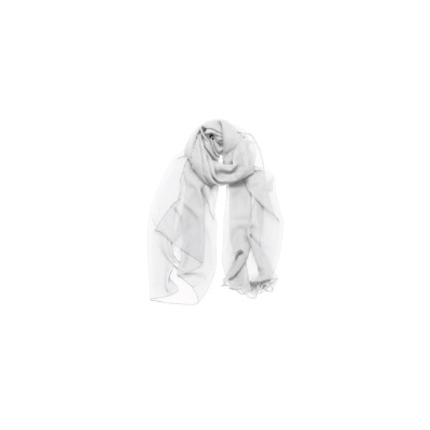 Solid Silk Georgette Scarf