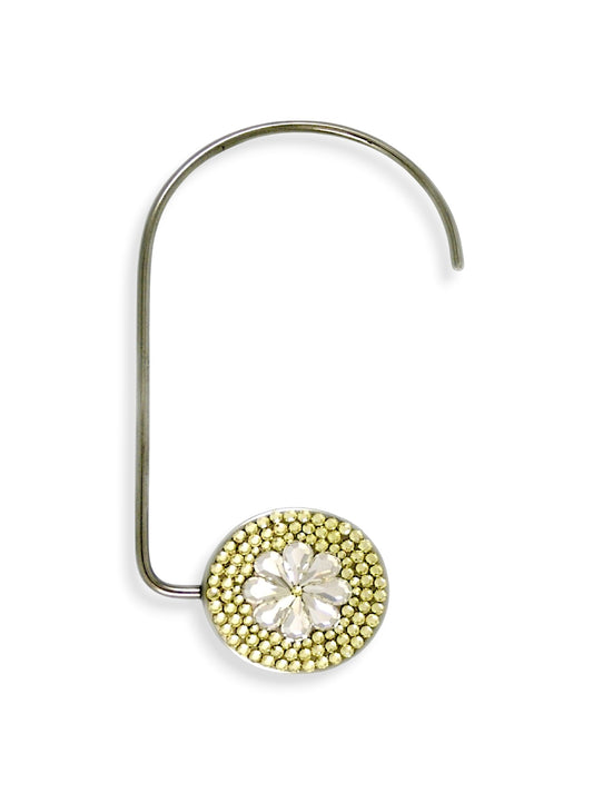 Swarovski Crystal Purse Hook — Yellow, Silver | Handmade in Canada | W10