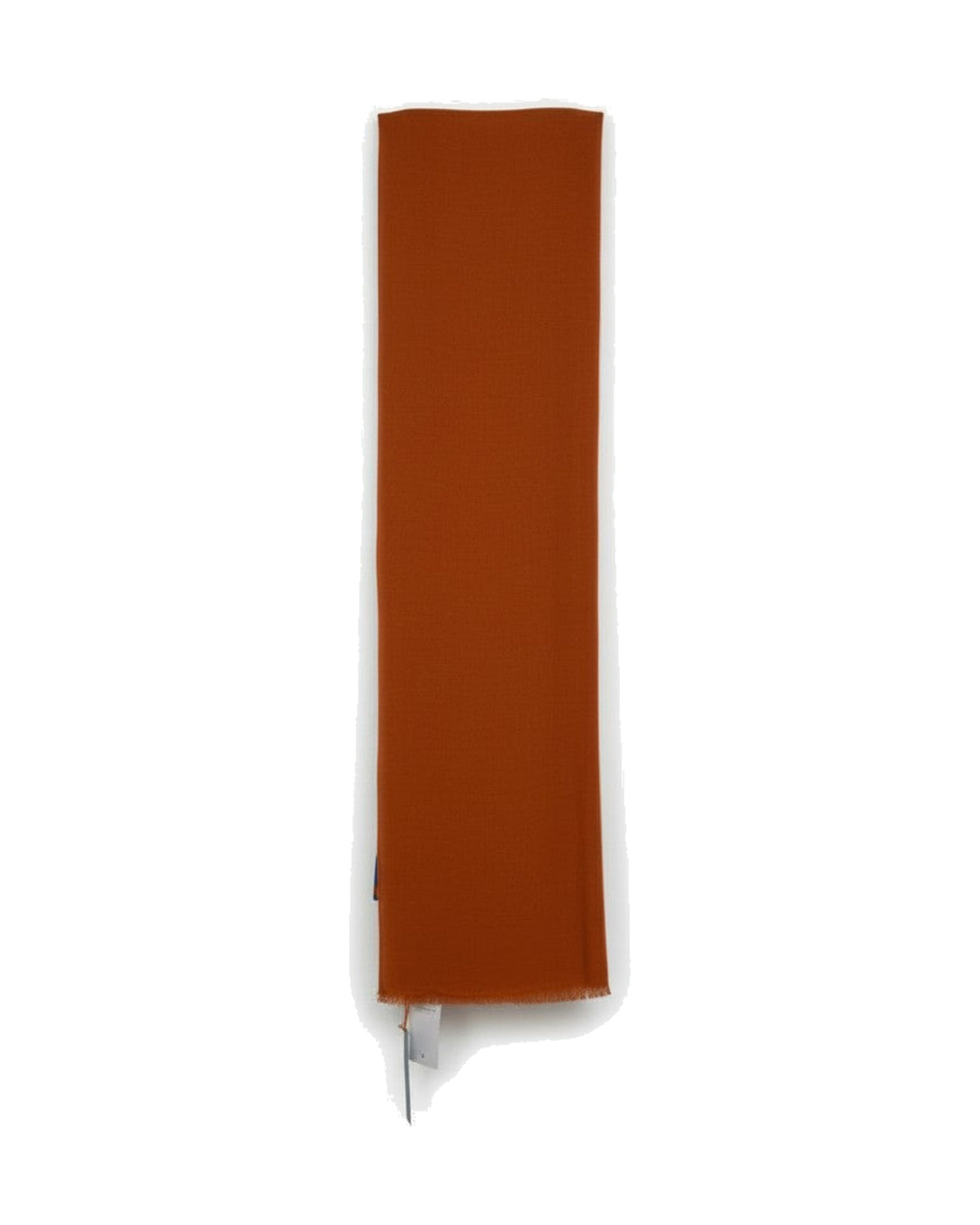 Barbieri Solid Wool - Silk Scarf in Burnt orange