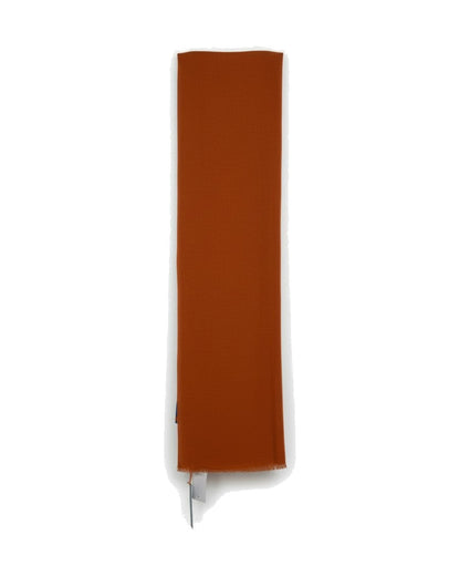 Barbieri Solid Wool - Silk Scarf in Burnt orange