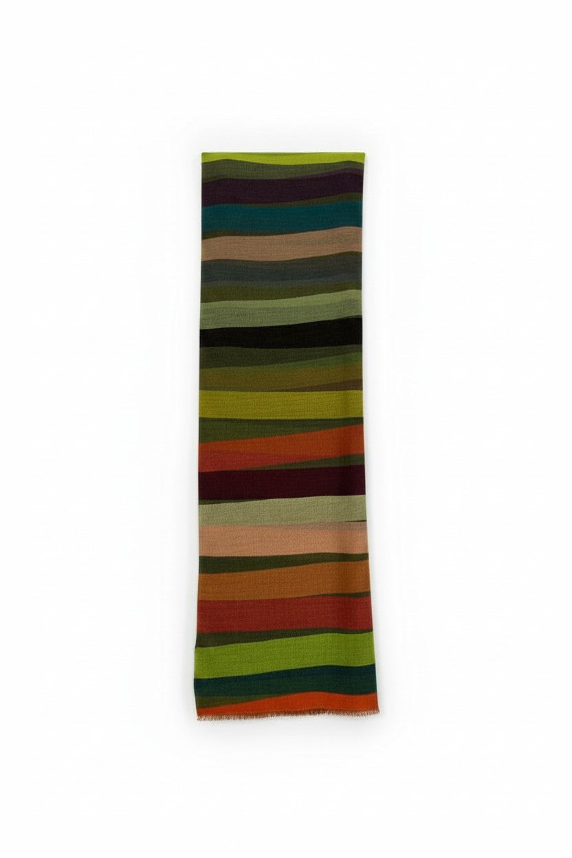 Barbieri Striped Wool Scarf