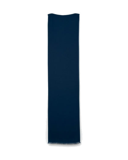 Barbieri Solid Wool - Silk Scarf in Teal blue