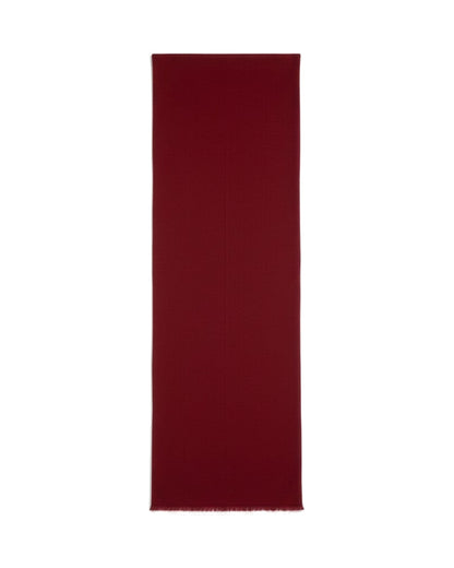 Barbieri Solid Wool - Silk Scarf in Burgundy